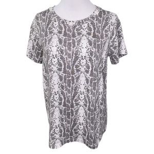 Socialite Short Sleeve Snake Print Shirt